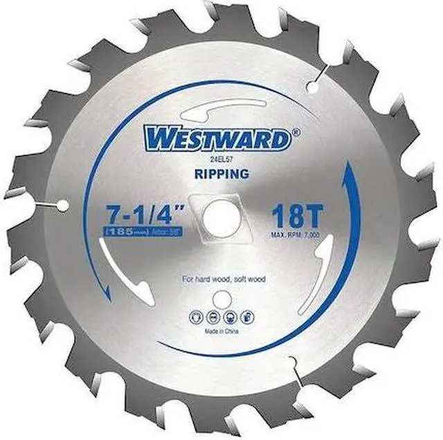 Main image of WESTWARD 24EL57 7-1/4",18-Teeth Circular Saw Blade