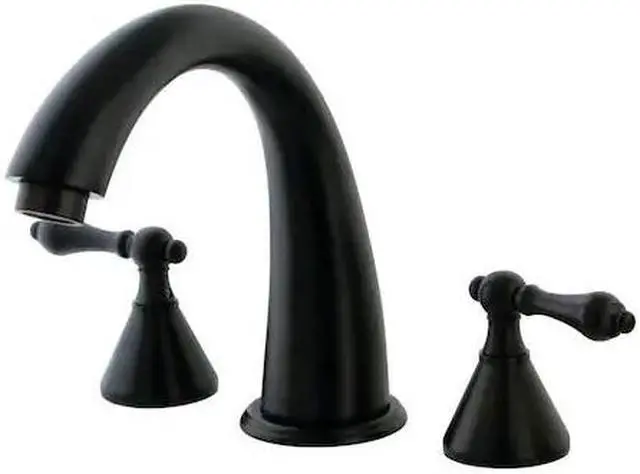 Alt view image 7 of 8 - Kingston Brass KS2365AL Roman Tub , Faucet, Oil Rubbed Bronze