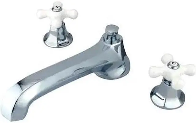 Alt view image 2 of 3 - Kingston Brass KS430.PX Metropolitan Widespread Roman Tub Filler Faucet with Por