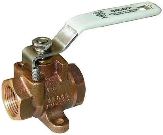 Alt view image 5 of 6 - GROCO 3/4" NPT Bronze Inline Fuel Valve