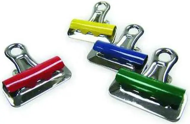 Main image of ZORO SELECT 2WFW3 Bulldog Clip,2 5/8in W,Asrt,PK12
