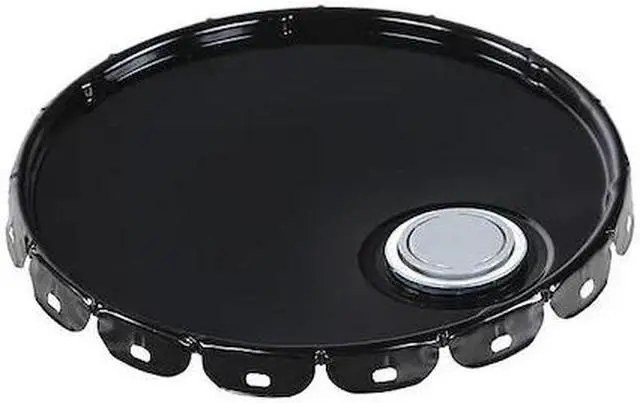 Alt view image 2 of 2 - ZORO SELECT LID-STL-S Steel Pail Lid,Black,For Use With 1TMH6