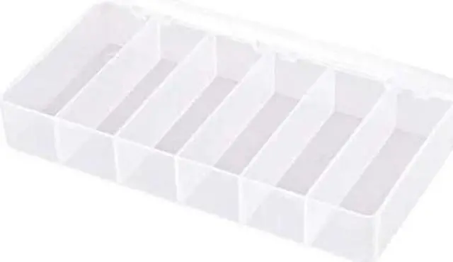 Alt view image 2 of 2 - FLAMBEAU T203 Compartment Box with 6 compartments, Plastic, 1 3/8 in H x 4 in W