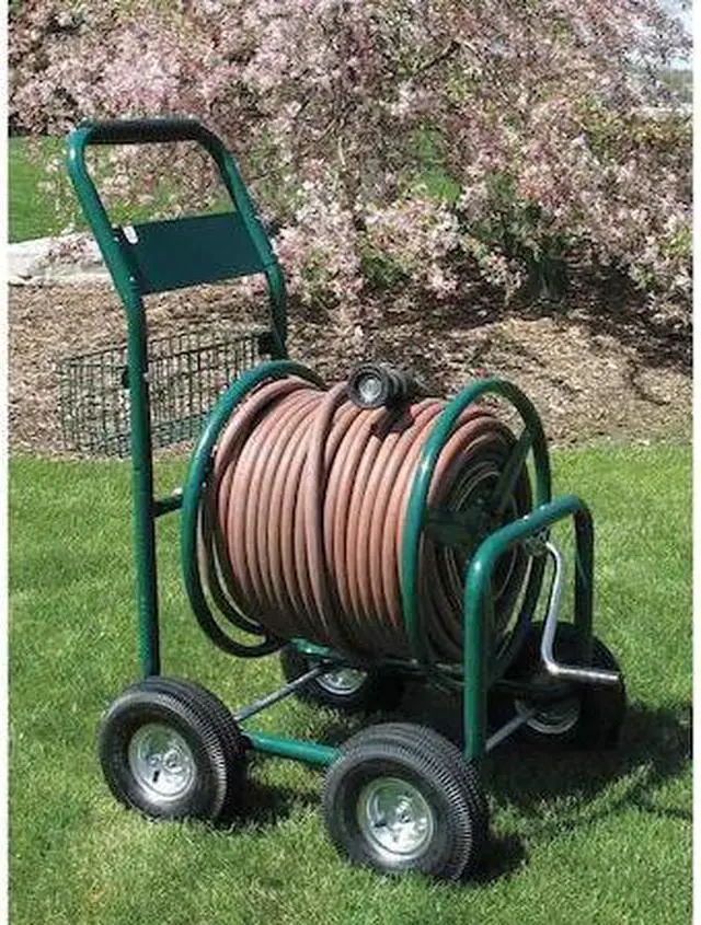 Alt view image 6 of 11 - LIBERTY GARDEN 2LRK8 Portable Hose Cart,Steel,17 In. Dia.