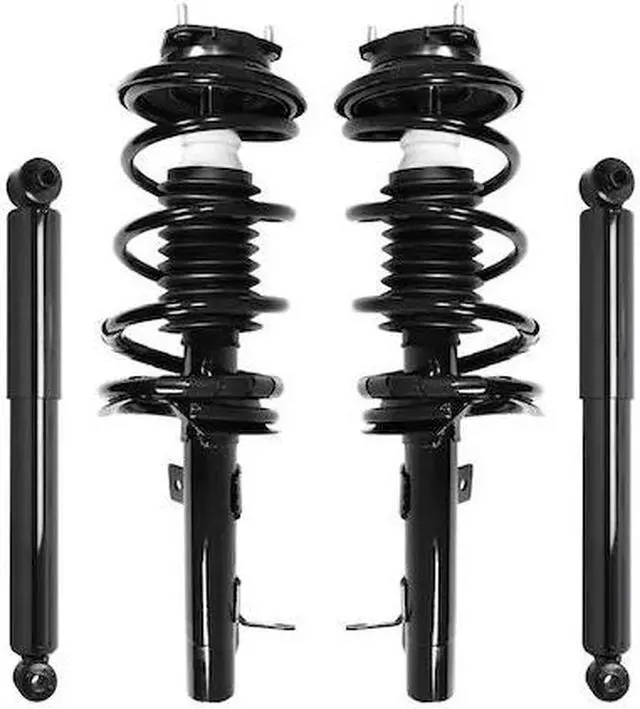 Alt view image 2 of 2 - Unity Automotive 4-11061-252020-001 Fnt & Rr Complete Strut Assembly Shock Kit For 2000-2005 Ford Focus