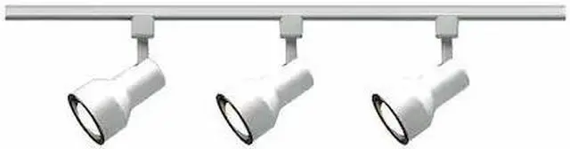 Main image of NUVO TK320 3-Light, R30, Step Cylinder Track Kit, 4 foot Track, White
