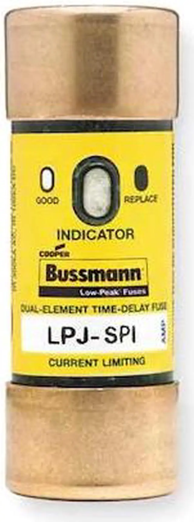 Alt view image 2 of 3 - 17-1/2A Time Delay Melamine Fuse with 600VAC/300VDC Voltage Rating; LPJ-I Series
