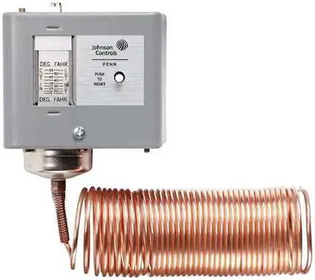 Alt view image 2 of 2 - JOHNSON CONTROLS A70BA-18C Line Volt Mechanical Tstat, Close on Rise, 15