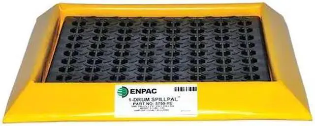 Alt view image 2 of 7 - ENPAC 5750-YE-G Drum Spill Cntnmnt Pallet,1 Drum