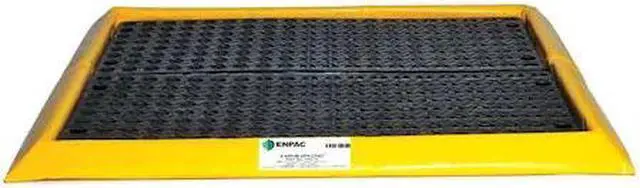 Main image of ENPAC 5760-YE-G Spill Containment Tray, 24 gal Spill Capacity, 4 Drums