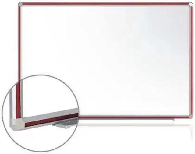 Main image of GHENT DFMCH34 Dry Erase Board, Porcelain, 36 in, 48 in, Aluminum Frame, White,