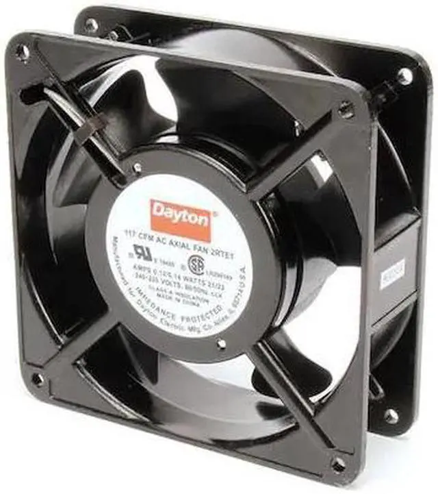 Alt view image 2 of 3 - Axial Fan, 230VAC, 4-11/16In H, 4-11/16In W
