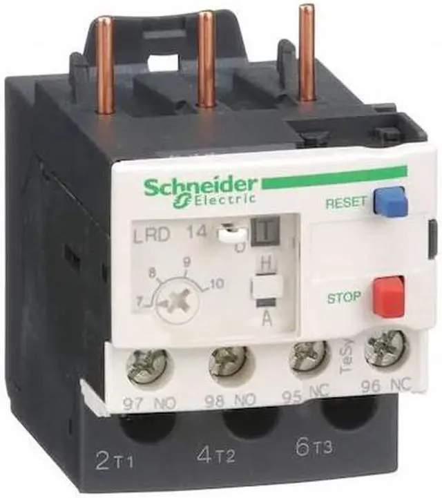 Alt view image 2 of 8 - SCHNEIDER ELECTRIC LRD14 Overload Relay,7 to 10A,Class 10,3P,690V