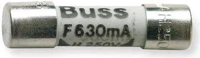 Main image of FLUKE Fluke-871173/630 mA Ceramic Fuse, Fast-Acting, 630mA, 250V AC, 1.5kA at