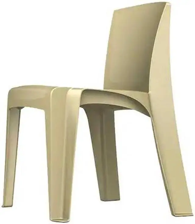 Alt view image 2 of 2 - CORTECH 86484-B Stacking Chair, RazorBack Series, Polypropylene Buff