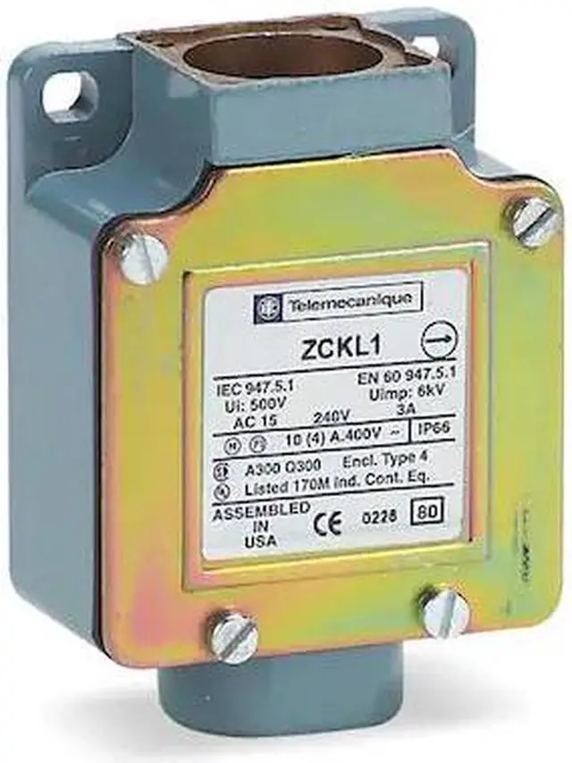 Main image of TELEMECANIQUE SENSORS ZCKL1H7 1NC/1NO Limit Switch Body Nema 1, 2, 3, 4, 12 IP