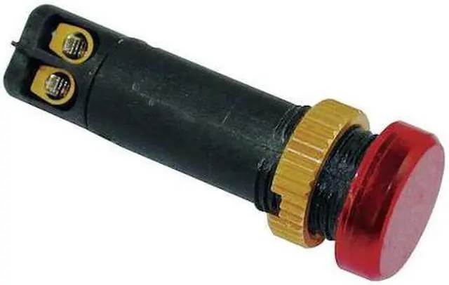 Main image of DAYTON 22NY96 Raised Indicator Light,12mm,240V,Red