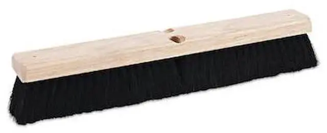 Alt view image 5 of 18 - Boardwalk Floor Brush Head 2 1/2" Black Tampico Fiber 18" 20218