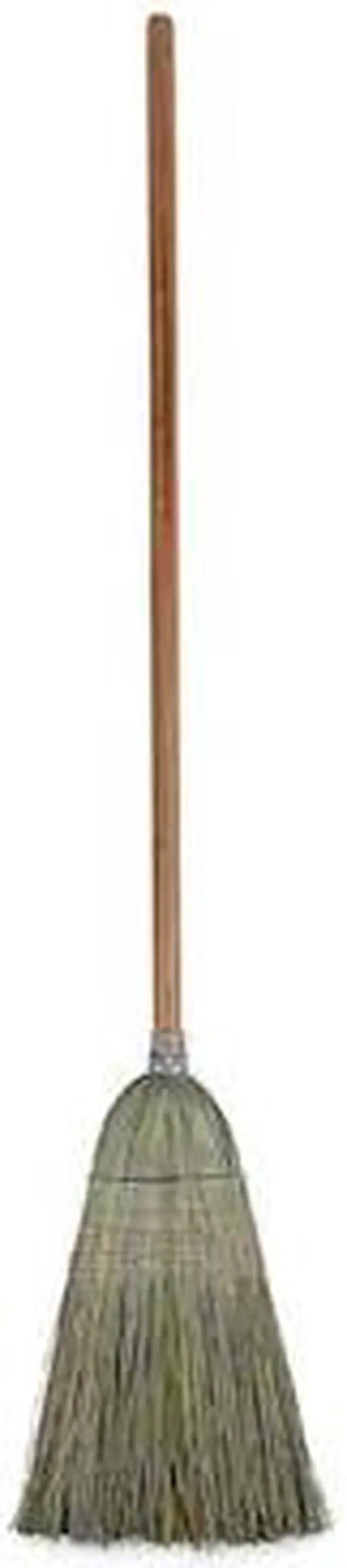 Alt view image 6 of 10 - Boardwalk Warehouse Broom Yucca/Corn Fiber Bristles 42" Wood Handle Natural