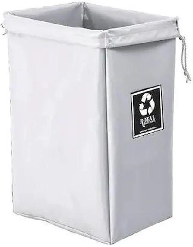 Alt view image 2 of 2 - ROYAL BASKET TRUCK G00-WWX-EBN Enviro Hamper Bag, 30 gal, white vinyl