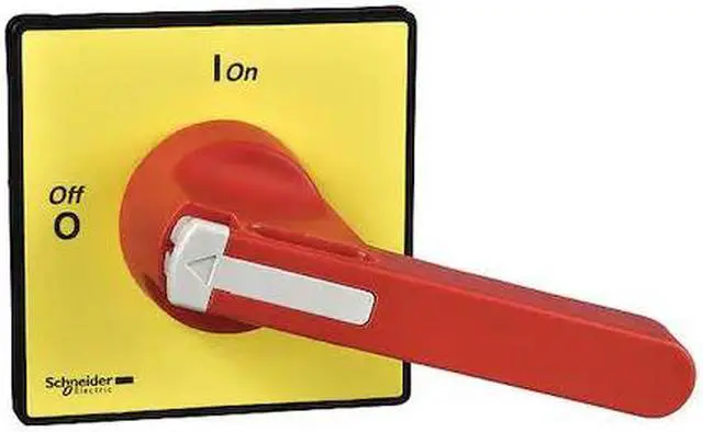 Alt view image 2 of 2 - Square D 90Mm X 90Mm Red+Yellow Oper 4Hole Mtg KCF3PZ