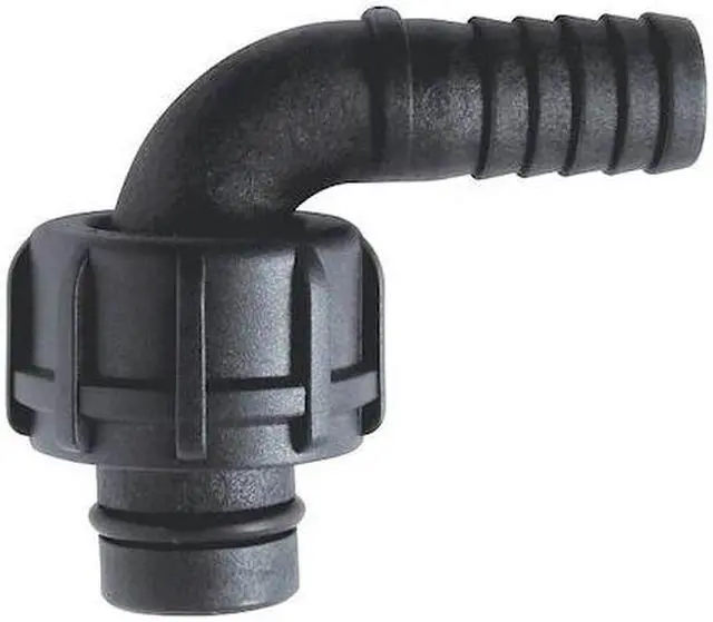 Alt view image 2 of 2 - PIUSI F15484000 Hose Tail 90 deg. Adapter,3" L