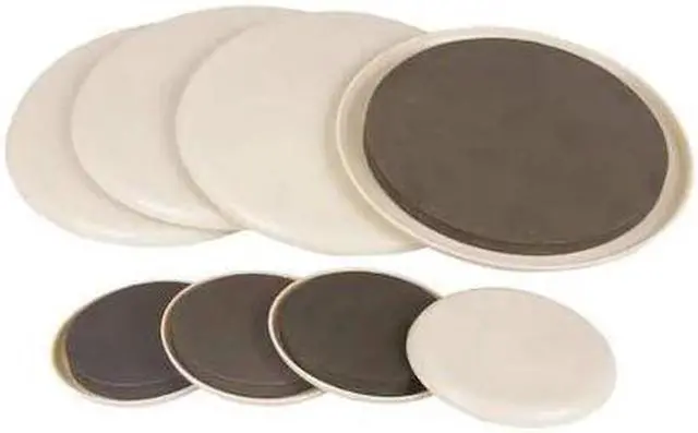 Main image of ZORO SELECT 10G206 Furn. Glides,Self-Stick,Rd,3-1/2",7",PK8