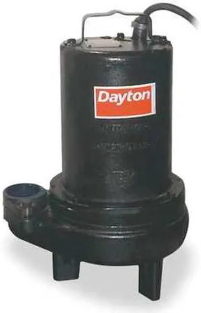 Alt view image 2 of 6 - DAYTON 4LE20 1 HP 2" Manual Submersible Sewage Pump 230V