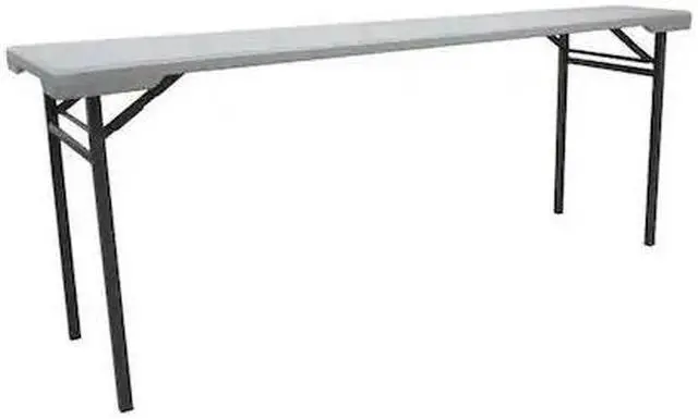 Main image of ZORO SELECT 12F614 Rectangle Folding Table, 20 in W, 71 in L, 29 in H, Blow