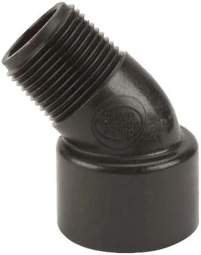 Alt view image 2 of 2 - ZORO SELECT SL075-45 3/4" FNPT x MNPT 45 Degree Street Elbow Sch 80