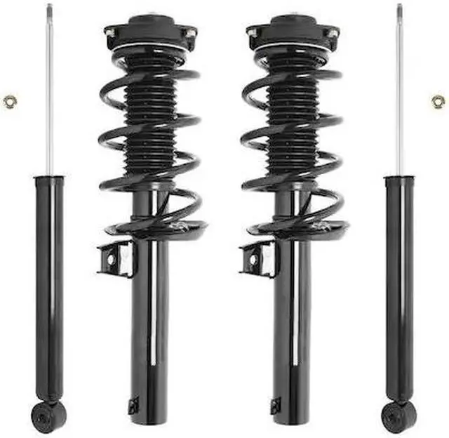 Alt view image 2 of 2 - Unity Automotive 4-11090-257070-001 Fnt & Rr Complete Strut Assembly Shock Kit For 2009-2014 Volkswagen Tiguan 2.0L
