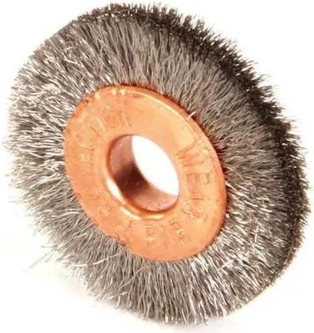 Alt view image 4 of 5 - WEILER 90856 Crimped Wire Wheel Wire Brush, Arbor, 1"