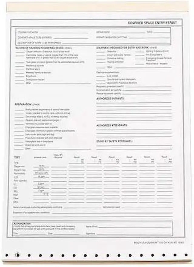 Main image of Paper Pad, 8.5x11, Pk25, Confined Space