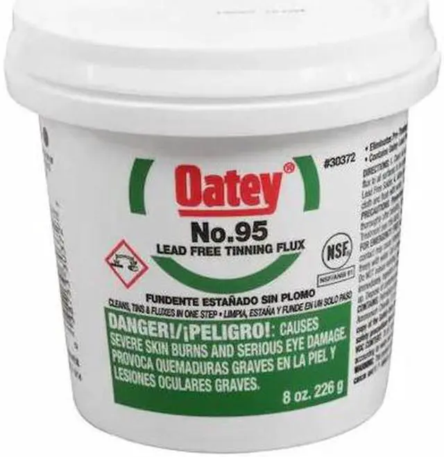 Alt view image 2 of 2 - OATEY 30372 Lead Free Flux,Paste,Lead Free,8 oz.