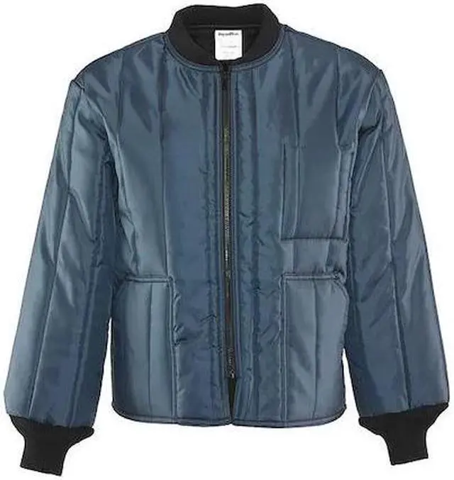 Main image of REFRIGIWEAR 0925RNAVSML Unisex Insulated Jacket, Polyester, Zipper, Navy, S