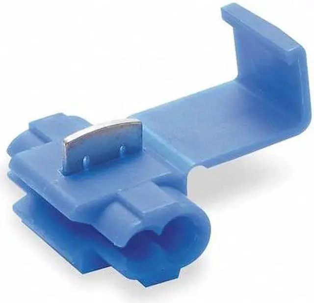 Alt view image 3 of 3 - 3M 801 Insulation-Displacement Wire Connector, 16 AWG Max, 2 Port, Blue,