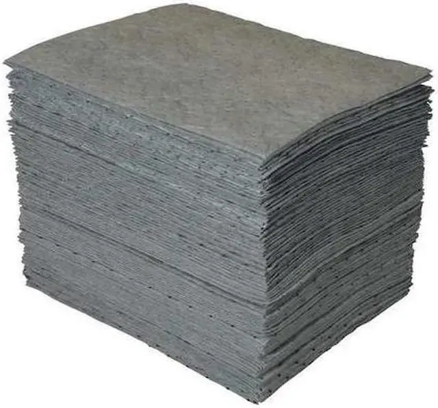 Alt view image 2 of 5 - BRADY GP100 Sorbent Pad, 30 gal, 15 in x 19 in, Universal, Gray, 100 PK