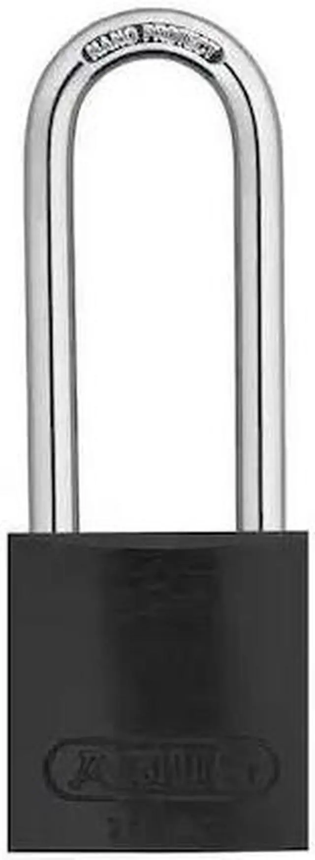 Alt view image 3 of 3 - Abus Alike-Keyed Padlock, Open Shackle Type, 3" Shackle Height, Black  15418