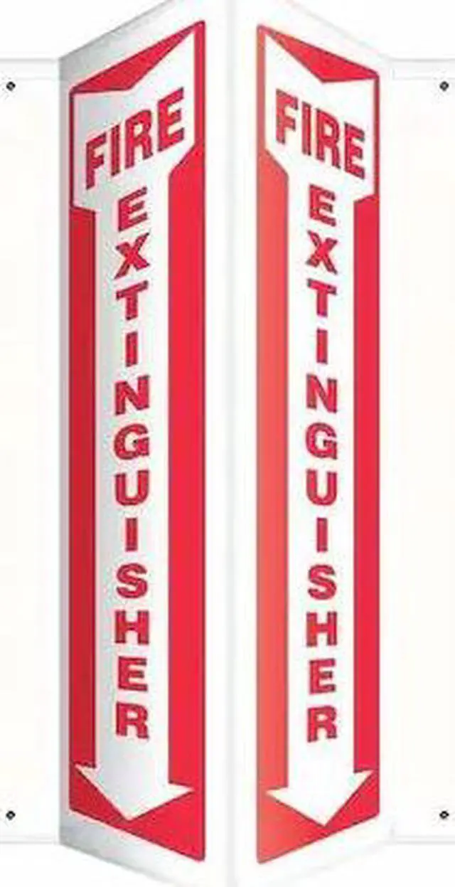 Main image of ACCUFORM PSP330 Fire Extinguisher Sign, 12 in Height, 7 1/2 in Width, Plastic,