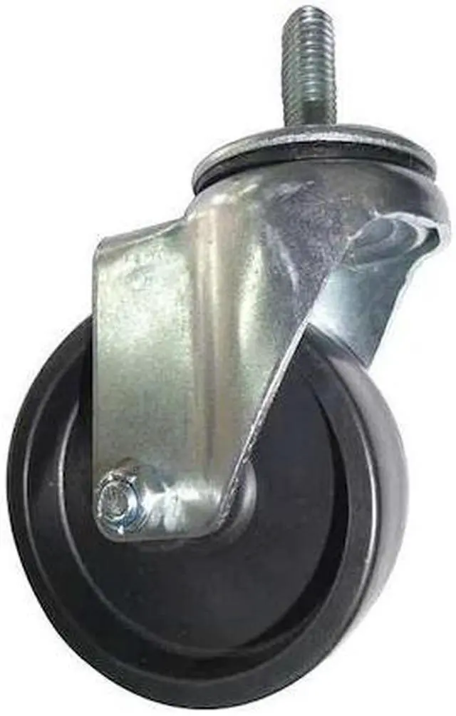 Main image of ZORO SELECT 20TM48 Swivel Stem Caster,Poly,4 in.,275 lb,Blk