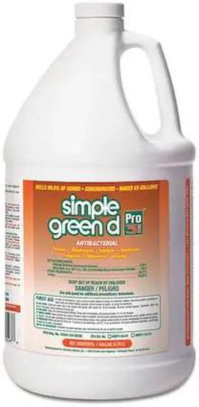 Alt view image 2 of 2 - Simple Green 3310200601001 d Pro 3 Plus Antibacterial Concentrate, Herbal, 1 gal. Bottle, 6/CT