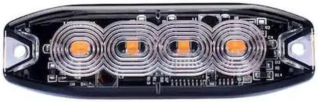 Alt view image 3 of 6 - RS3020BSP - Strobe PRO Series 4-LED Ultra Thin Strobe Marker w/ Clear Lens (White/Amber)
