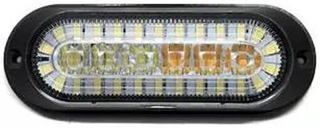 Alt view image 5 of 9 - RS7003AWD - Dual-Function Flush Mount Amber Strobe w/ White DRL