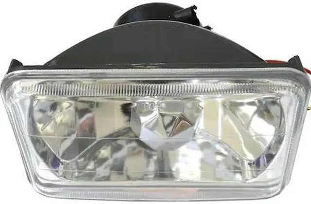 Alt view image 3 of 4 - RS-7012B - 4x6in Diamond Cut Headlight Conversion Lens - H4 (Pair)