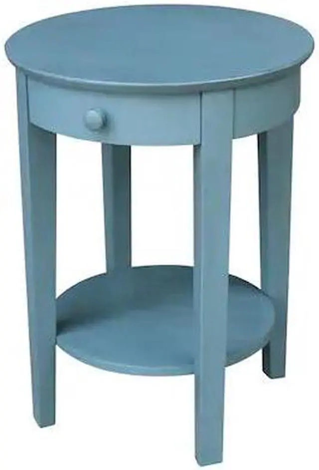 Main image of INTERNATIONAL CONCEPTS OT32-2128 Phillips Accent Table with Drawer, Ocean Blue,