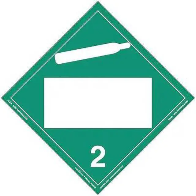 Main image of LABELMASTER ZEZ3B Non Flammable Gas Placard,Vinyl,PK25