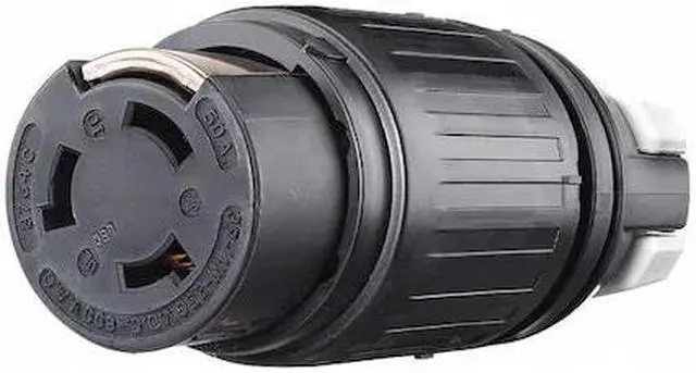 Alt view image 3 of 3 - Bryant Locking Connector,Black,Nylon,3 Poles  3764