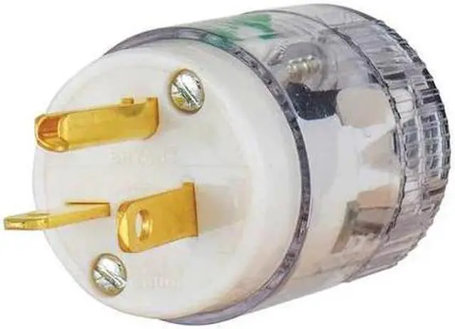Alt view image 3 of 3 - BRYANT 8366T Straight Blade Plug, 5-20P, 20 A, 125V AC, 2 Pole, Screw