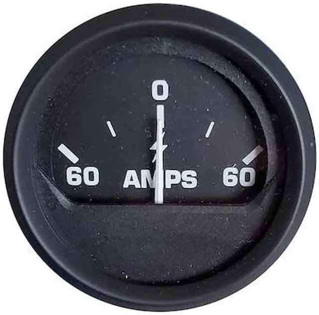 Alt view image 8 of 8 - FARIA BEEDE INSTRUMENTS 12822 Ammeter Gauge (60-0-60 Amps) - Black