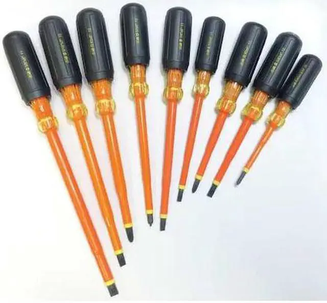 Alt view image 2 of 2 - IDEAL 35-9103 Insulated Screwdriver Set, Slotted/Phillips, Square, 9 pcs